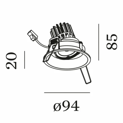Wever & Ducré Lighting WEVER & DUCRÉ Deep Adjust encastré 2 700 K blanc| Spots Encastrés Led|Luminaires Led D'Intérieur