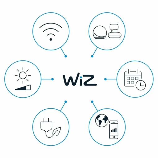 WiZ A60 Ampoule LED mate WiFi E27 8,5W RGBW Lot de 2| Ampoules Connectées Et Intelligentes|Ampoules Connectées Et Intelligentes