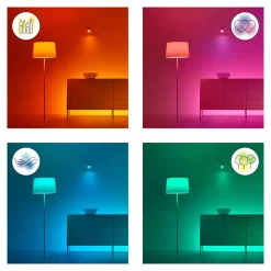 WiZ A60 Ampoule LED mate WiFi E27 8,5W RGBW Lot de 2| Ampoules Connectées Et Intelligentes|Ampoules Connectées Et Intelligentes