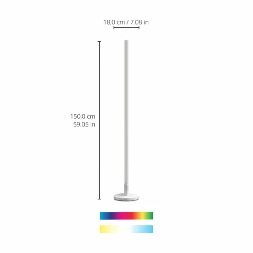 WiZ lampe sur pied LED Pole, Tunable White and Color| Lampadaires Led|Lampadaires