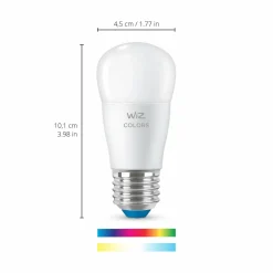 WiZ P45 Ampoule LED E27 4,9 W goutte satinée RGBW| Ampoules Connectées Et Intelligentes|Ampoules Connectées Et Intelligentes