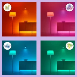 WiZ P45 Ampoule LED E27 4,9 W goutte satinée RGBW| Ampoules Connectées Et Intelligentes|Ampoules Connectées Et Intelligentes