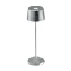 Zafferano Olivia 3K lampe à poser rechargeable argenté| Lampes À Poser Led|Lampes À Poser Et Lampes De Table