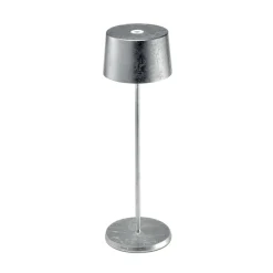 Zafferano Olivia 3K lampe à poser rechargeable argenté| Lampes À Poser Led|Lampes À Poser Et Lampes De Table