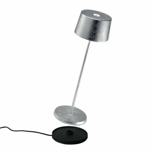 Zafferano Olivia 3K lampe à poser rechargeable argenté| Lampes À Poser Led|Lampes À Poser Et Lampes De Table