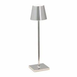 Zafferano Poldina micro lampe batterie chromé| Lampes À Poser Led|Lampes À Poser Et Lampes De Table