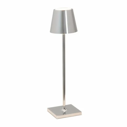 Zafferano Poldina micro lampe batterie chromé| Lampes À Poser Led|Lampes À Poser Et Lampes De Table