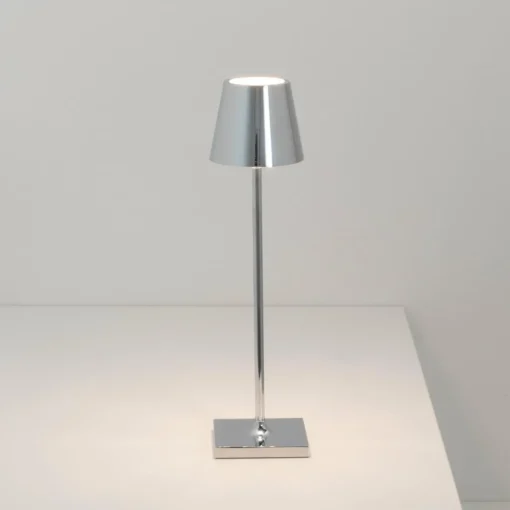 Zafferano Poldina micro lampe batterie chromé| Lampes À Poser Led|Lampes À Poser Et Lampes De Table