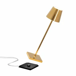 Zafferano Poldina micro lampe batterie doré| Lampes À Poser Led|Lampes À Poser Et Lampes De Table